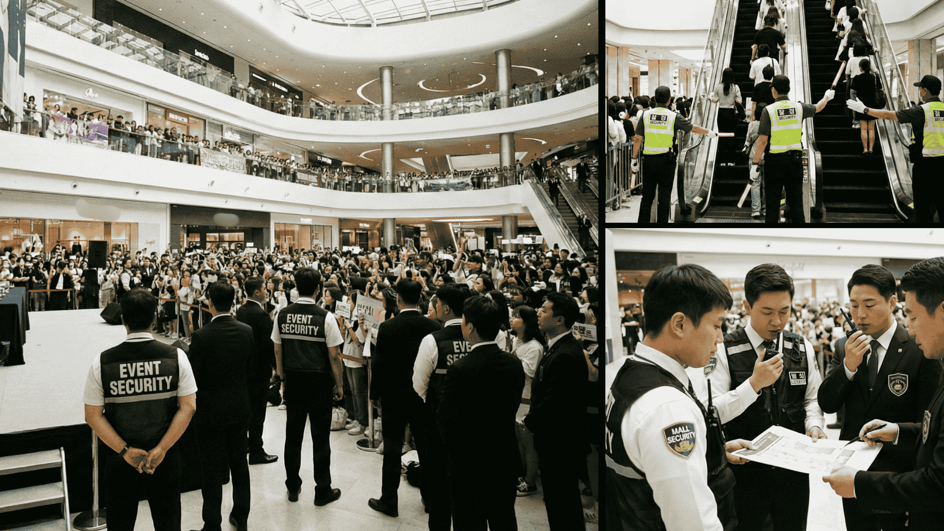 행사 경비와 상시 경비 행사보안 행사보안업체 복합쇼핑몰보안 시설경비 시설보안